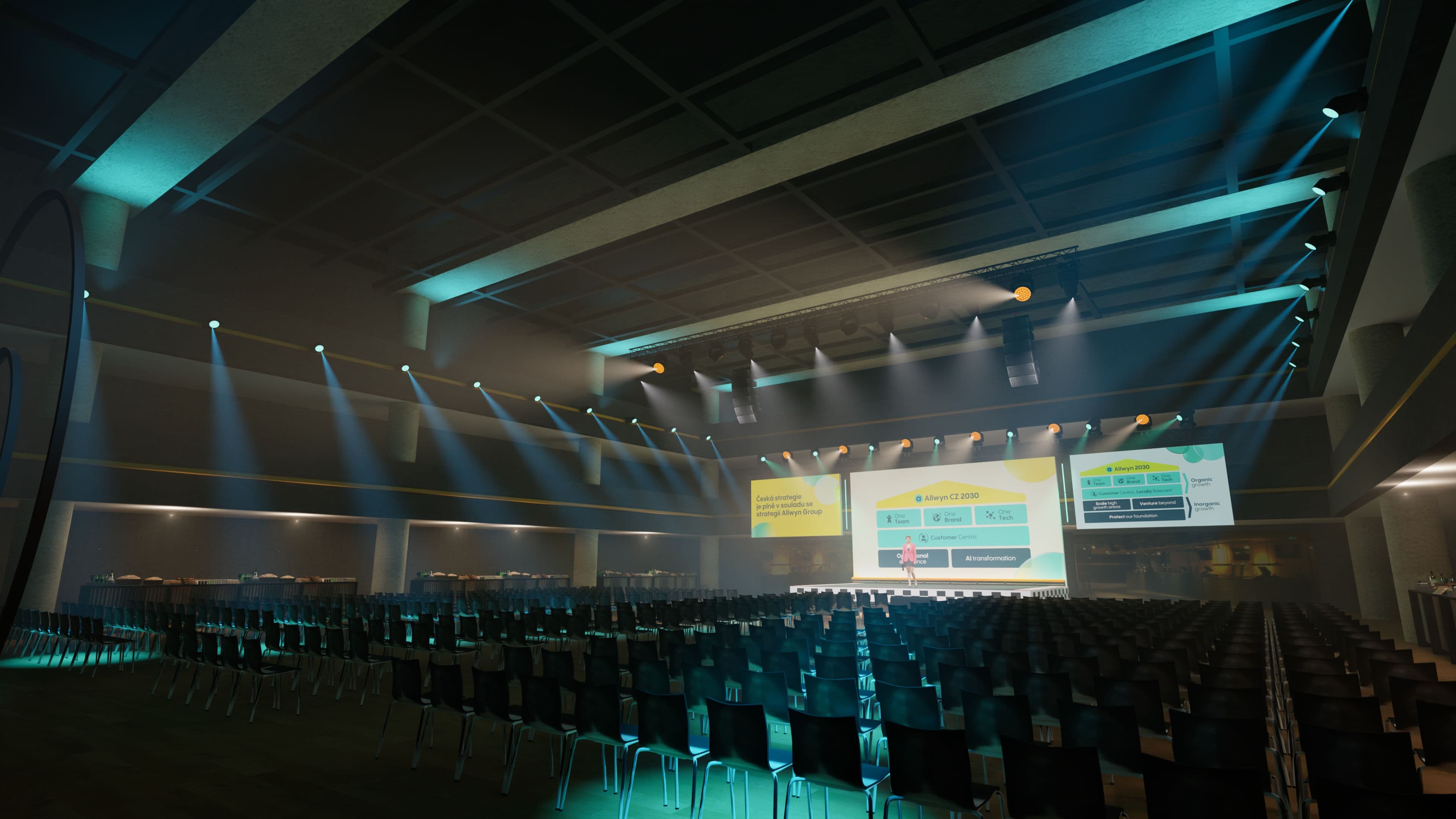 Stage Design Comparison - VIZUALIZACE